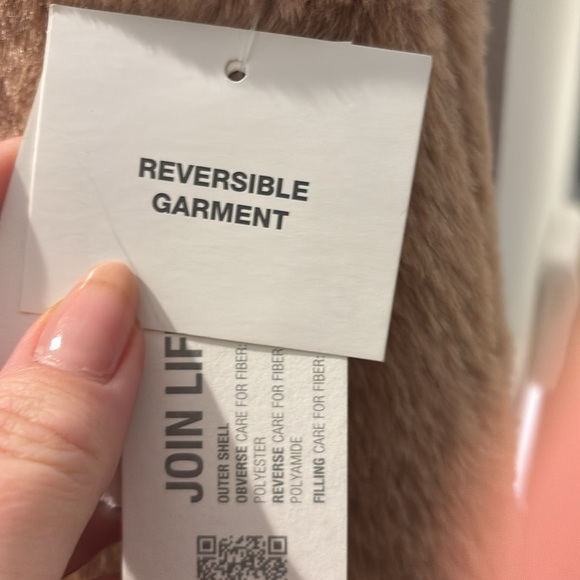 NWT ZARA girls reversible puffer/faux fur vest (11/12) - Picture 4 of 6